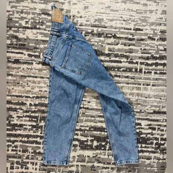 Zara Highrise Slim Fit Blue Ankle Length Cotton Jeans Size 4 - Picture 9 of 10